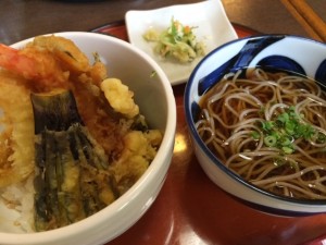 お蕎麦天丼